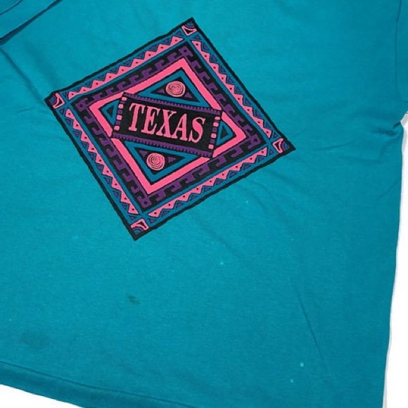 Vintage Teal Texas Tee - Picture 2 of 4
